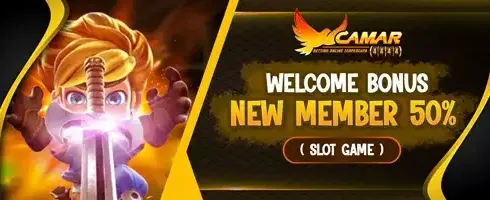 Welcome Bonus Member Baru 50% promotion banner